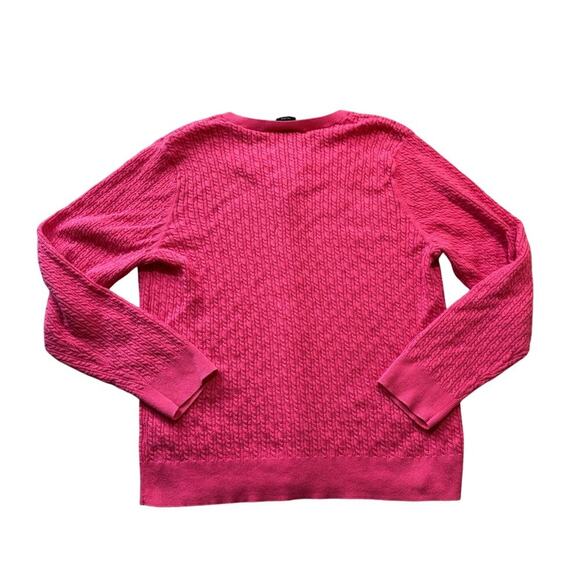 Talbots Cardigan sweater, XL, 100% PIMA Cotton, long sleeves, SOFT!! Cable Knit - Picture 2 of 7